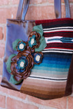 Leather & Serape Handbag