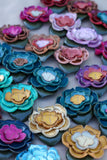 Leather Flower Hair/Hat Clips