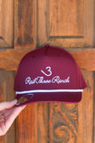 Wine & White Athletic Roper Hat